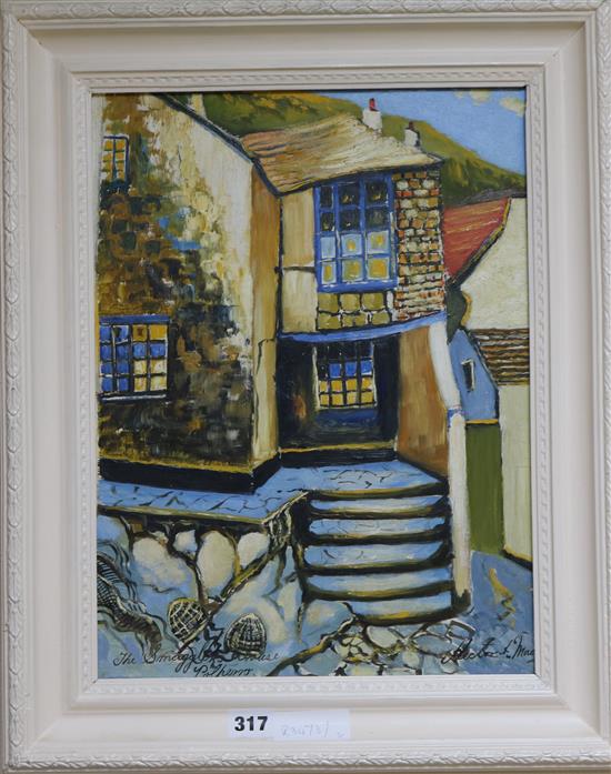 Hector Mace The Smugglers House, Polperro 15.5 x 11.5in.
